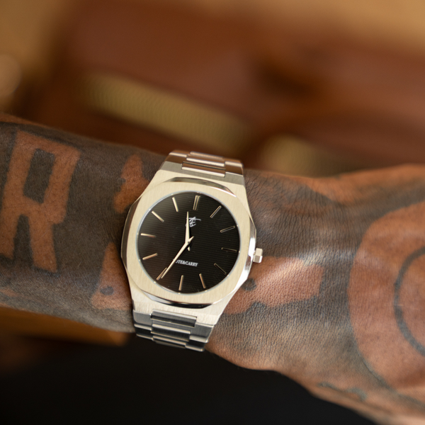 Lux Ambassador Silver Black Watch
