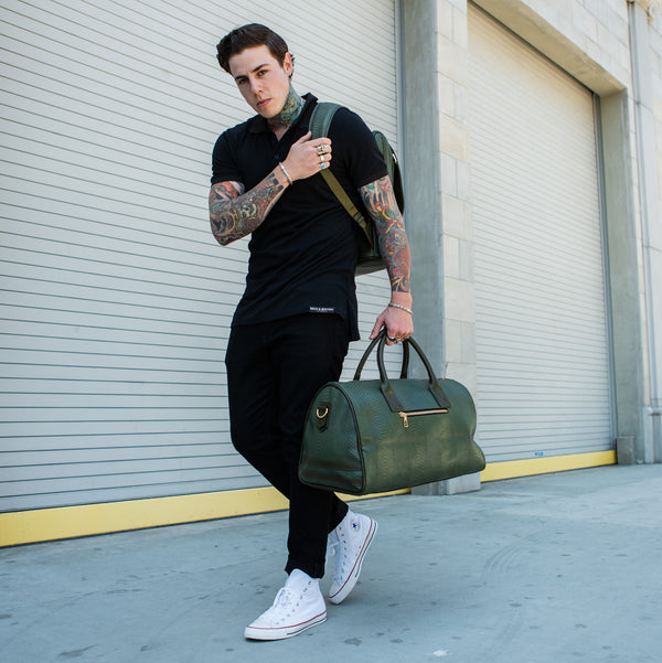Signature Weekender Duffle Bag in Olive