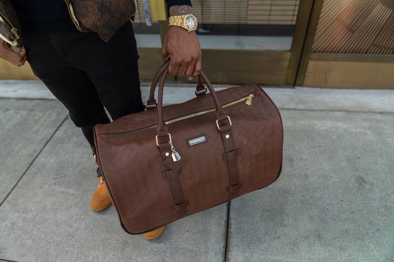 Bodega Traveler Rolling Duffle in Brown