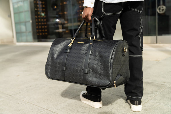 Bodega Explorer Rolling Duffle Set in Black