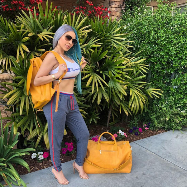 Signature Weekender Travel Set in Sunflower Yellow
