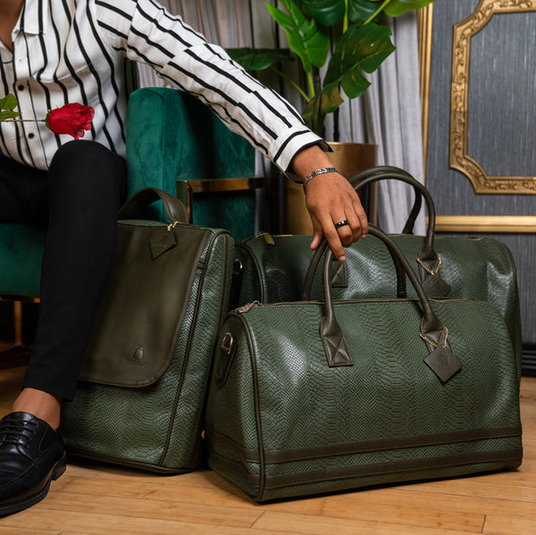 Signature Weekender Duffle Bag in Olive