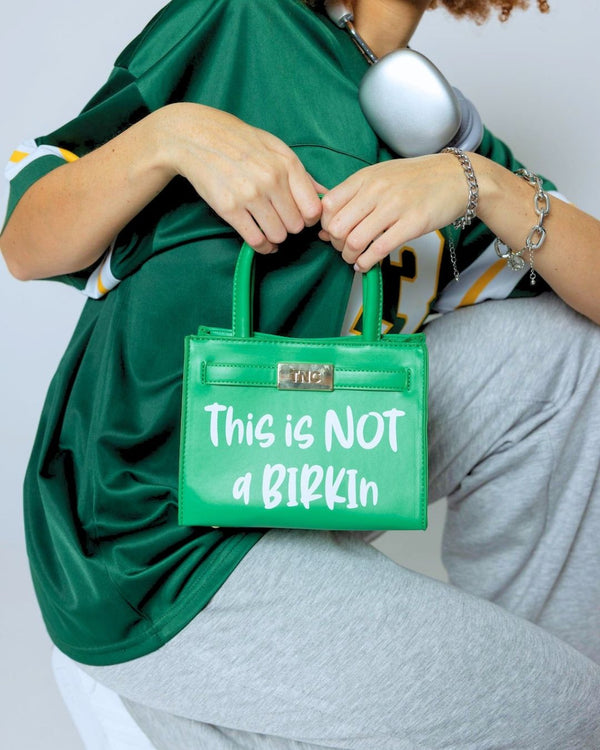 This is Not a Birkin Mini Tote in Green