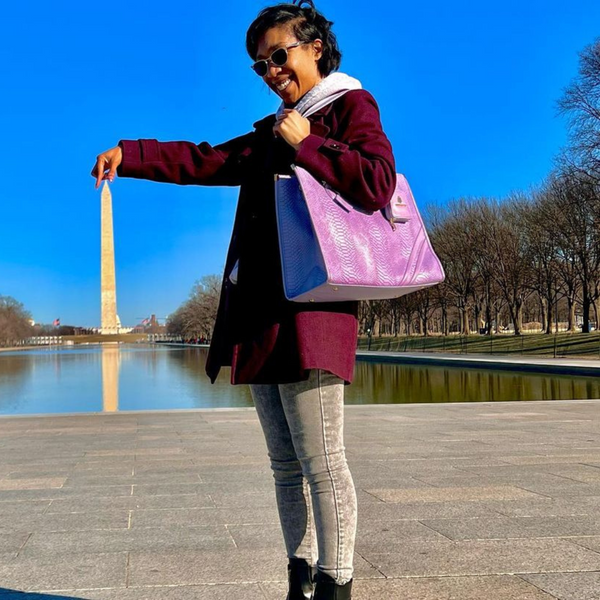 Signature City Tote Bag in Red