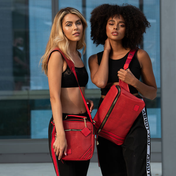 Signature Mini Messenger Bag in Red