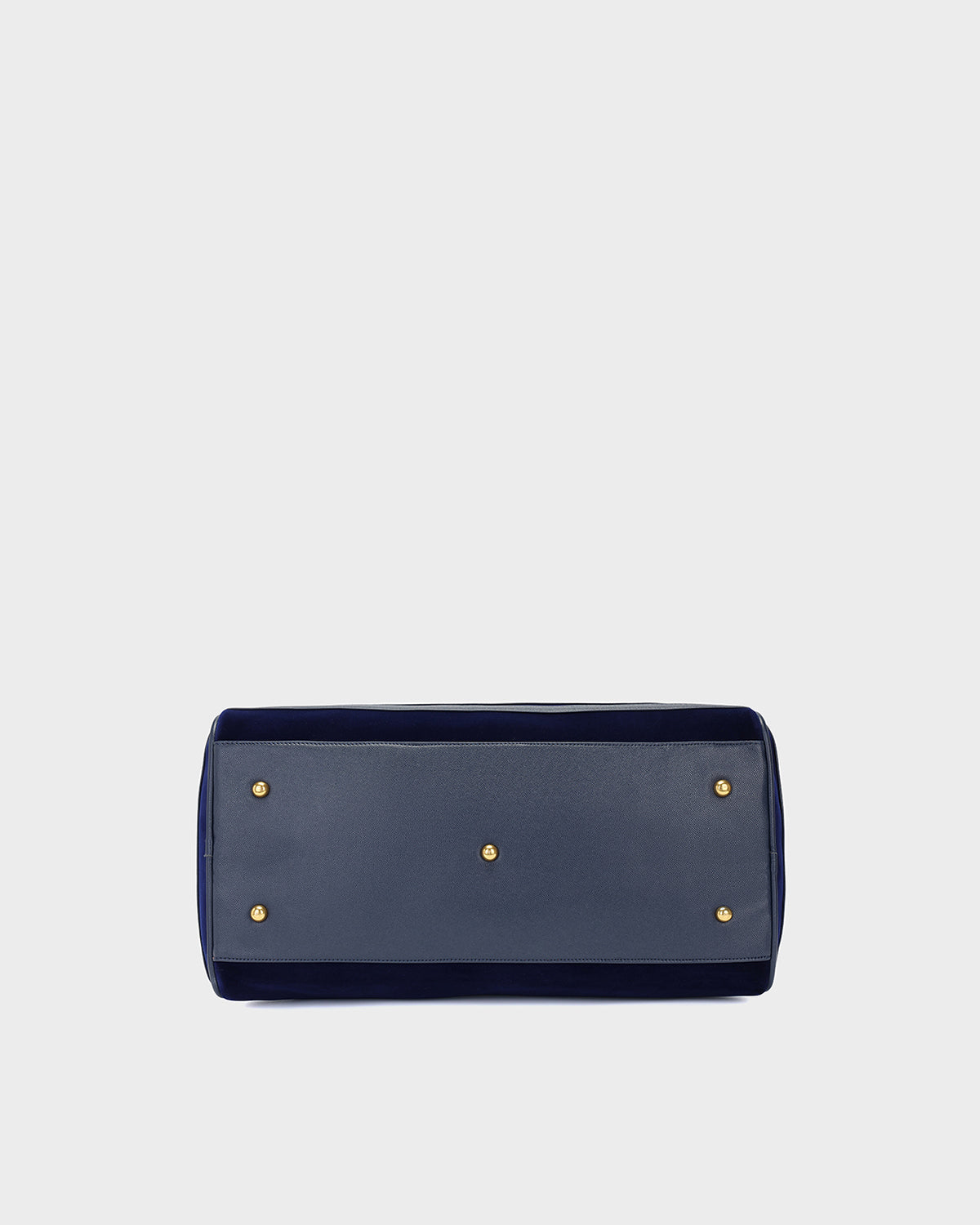 Velour Duffle Bag in Royal Blue