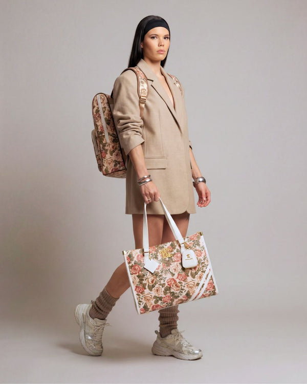 Vintage Tote Bag in Rose