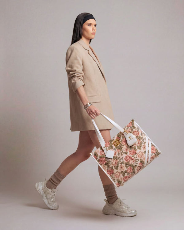 Vintage Tote Bag in Rose