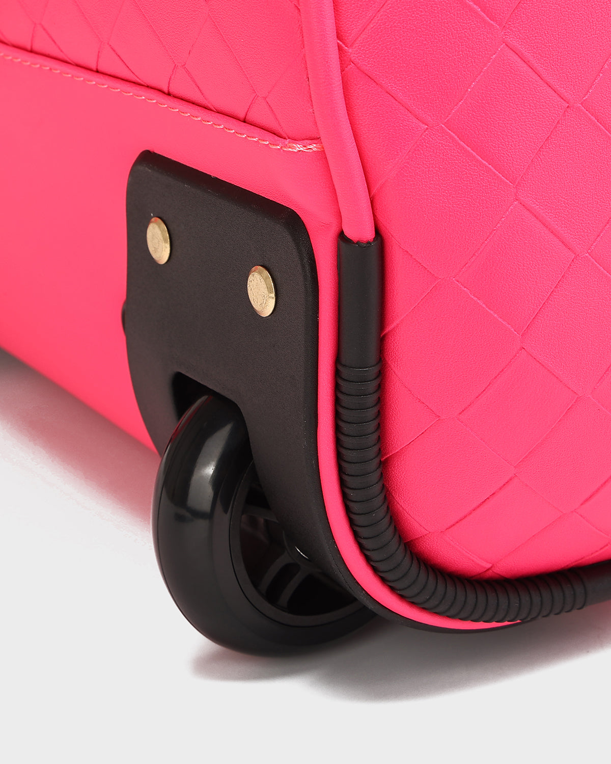 Bodega Rolling Duffle Bag in Neon Pink