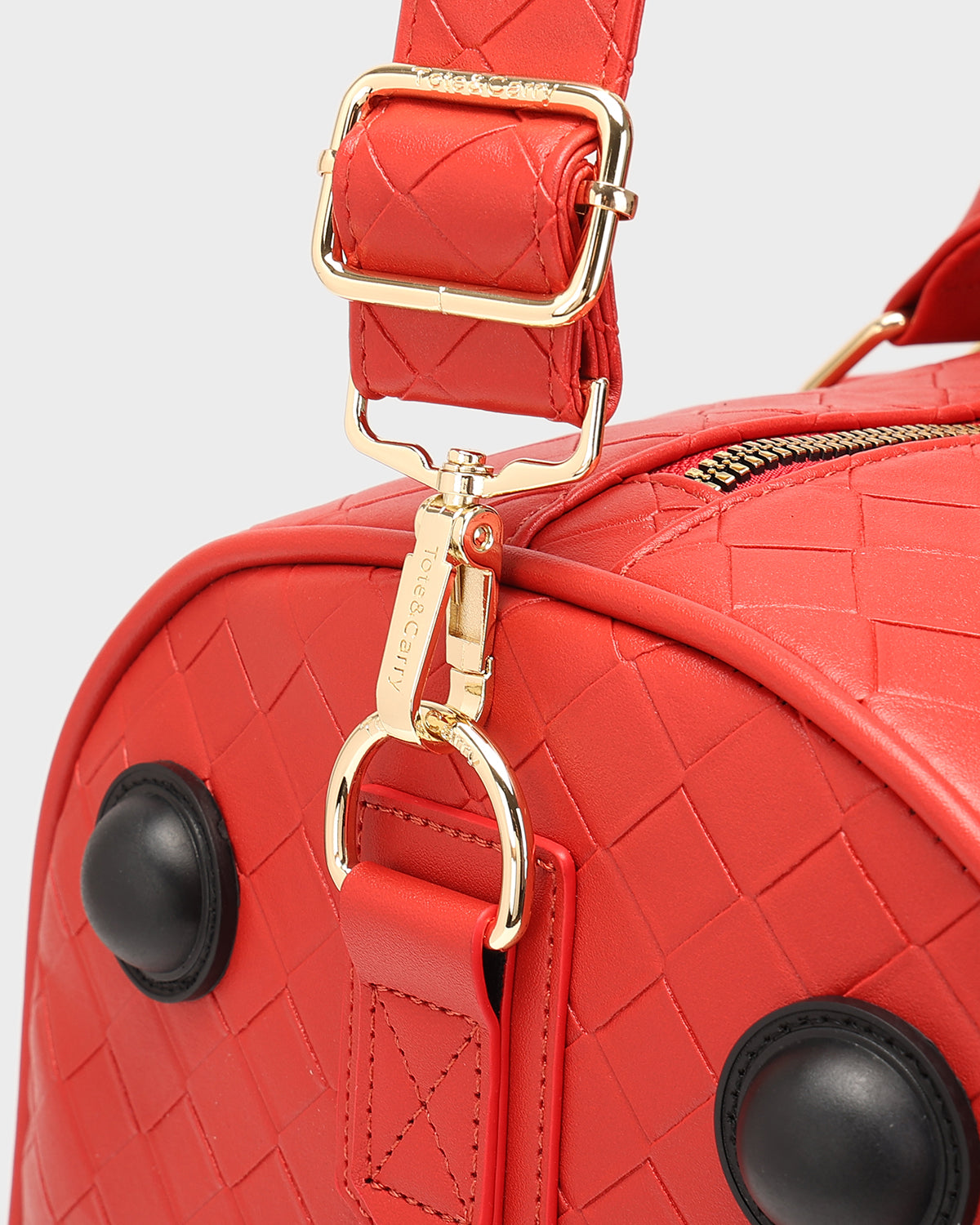 Bodega Traveler Rolling Duffle Bag in Red