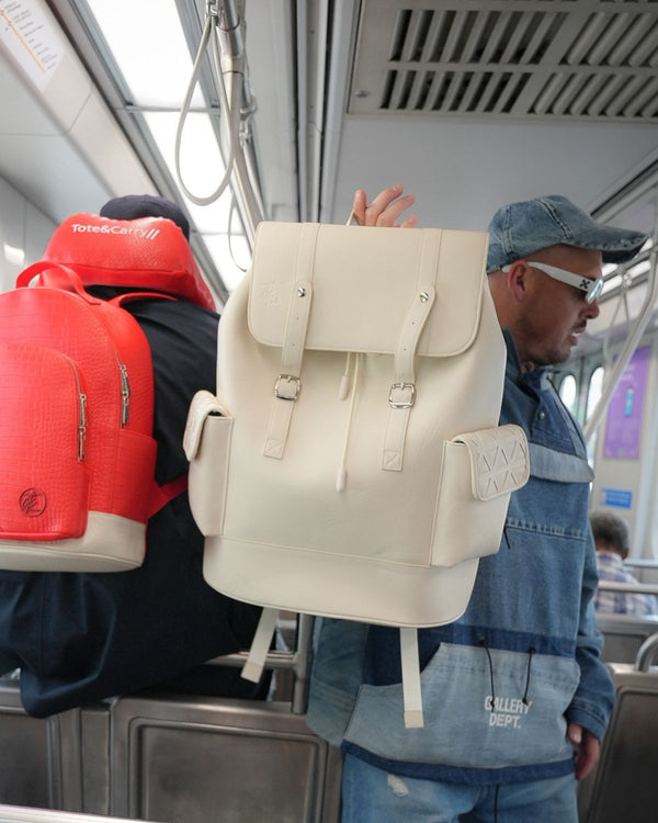 Multiway Jetsetter Backpack in Cream White