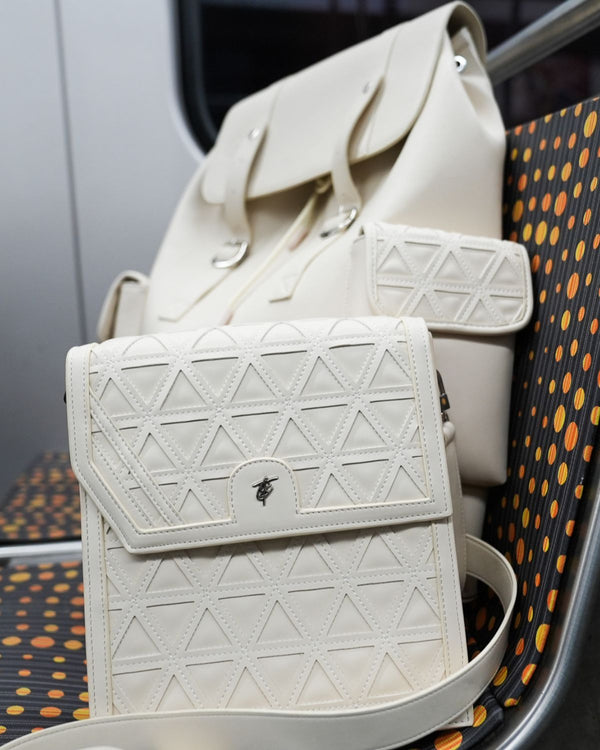 First Class Mini Crossbody Bag in Cream White