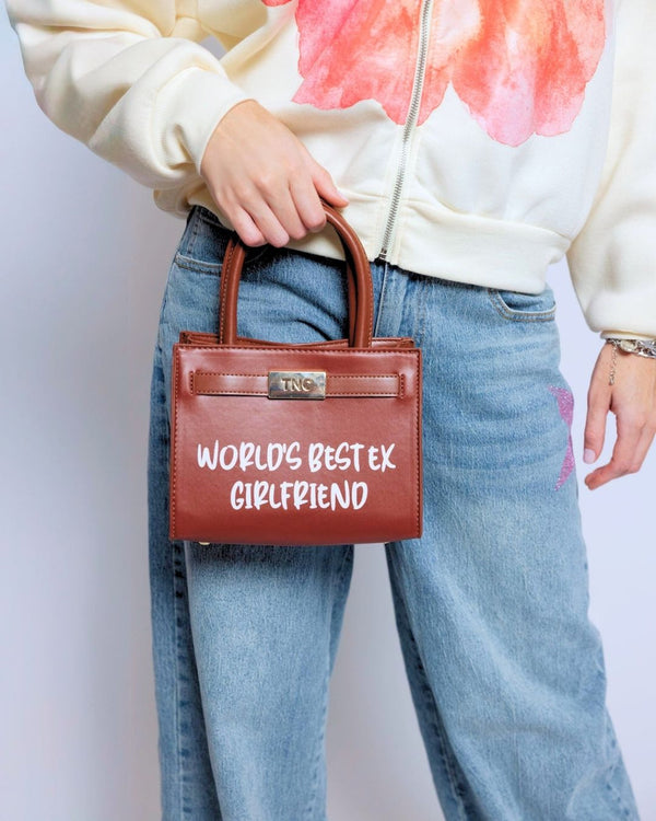 World's Best Ex Girlfriend Mini Tote in Chocolate