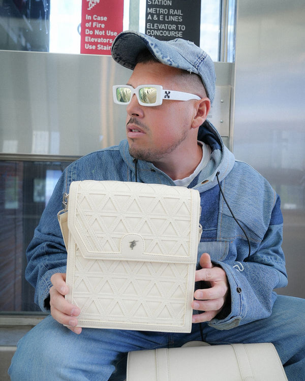 First Class Mini Crossbody Bag in Cream White