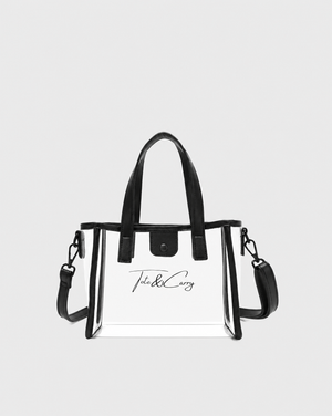 Access Mini Tote in Clear & Black
