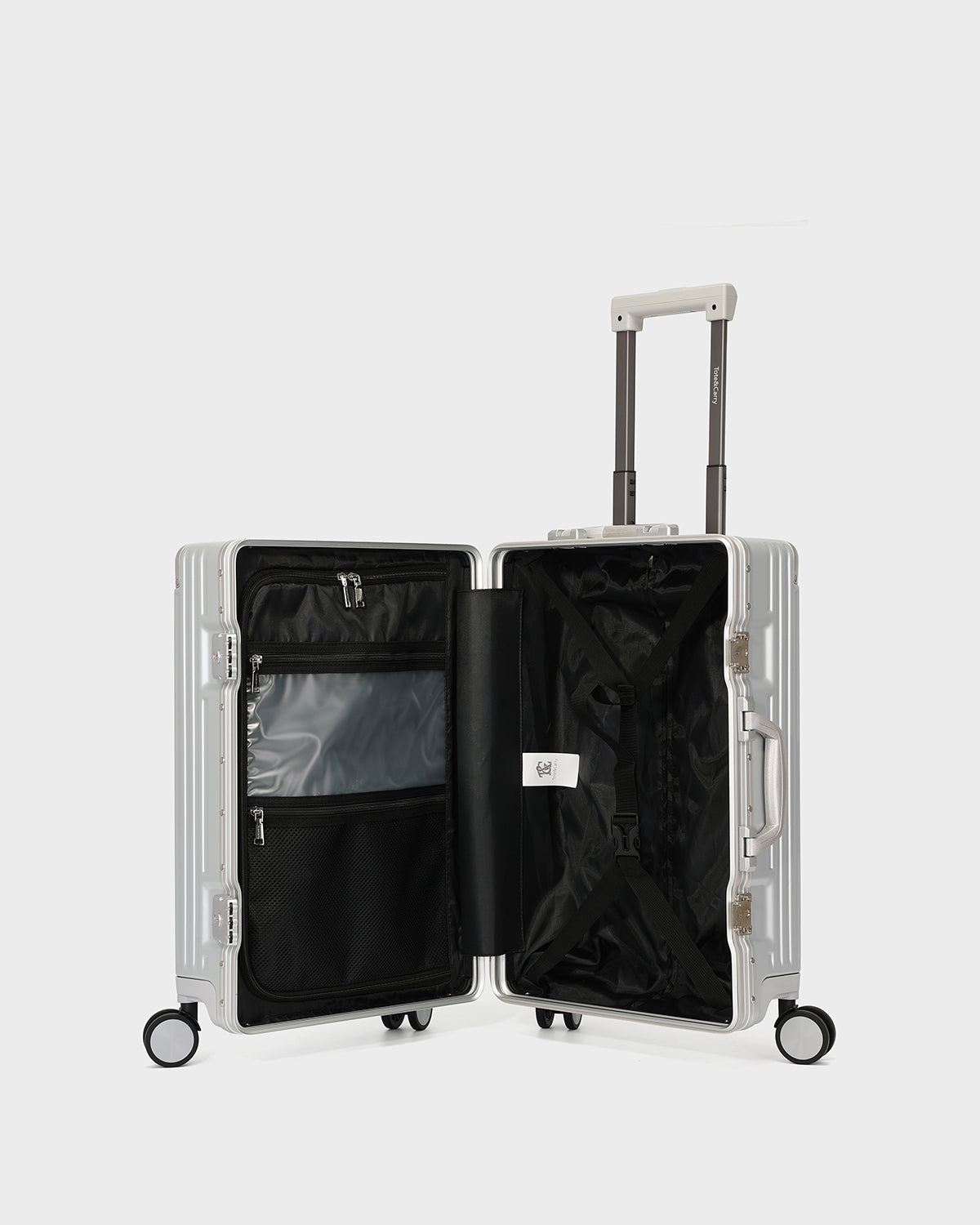 Alloy Elite 2PC Suitcase Set in Platinum Silver