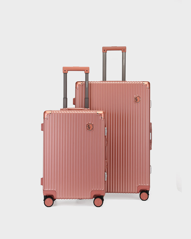 Alloy Elite 2PC Suitcase Set in Rose