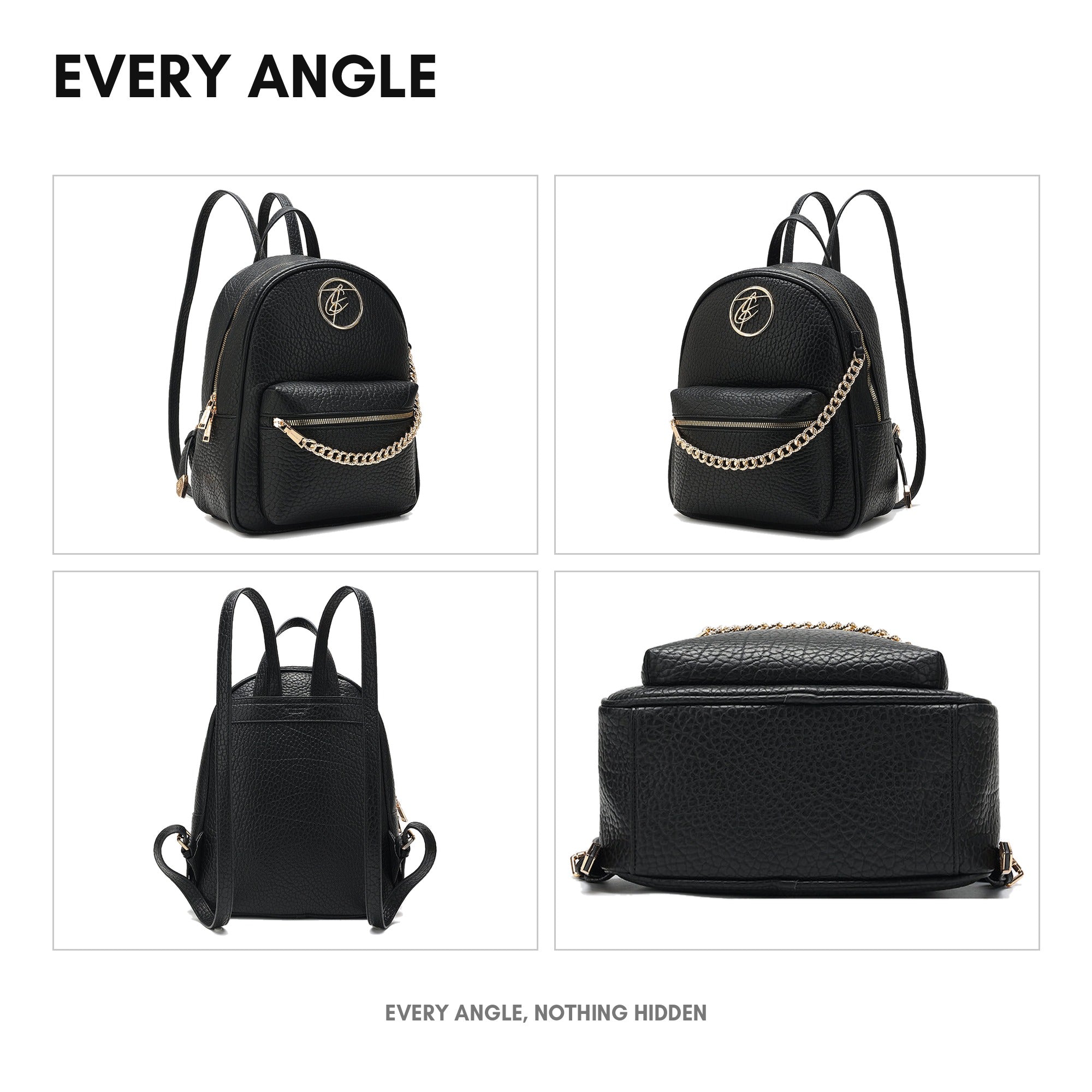 Aurelian Chain Backpack in Black – Tote&Carry