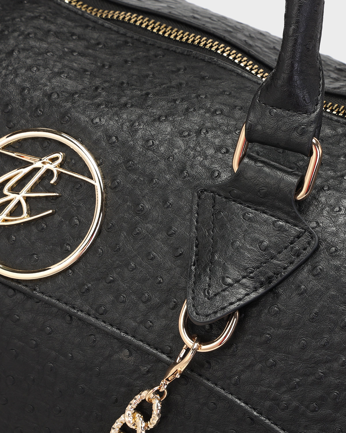 Rock Chic Duffle Bag in Black