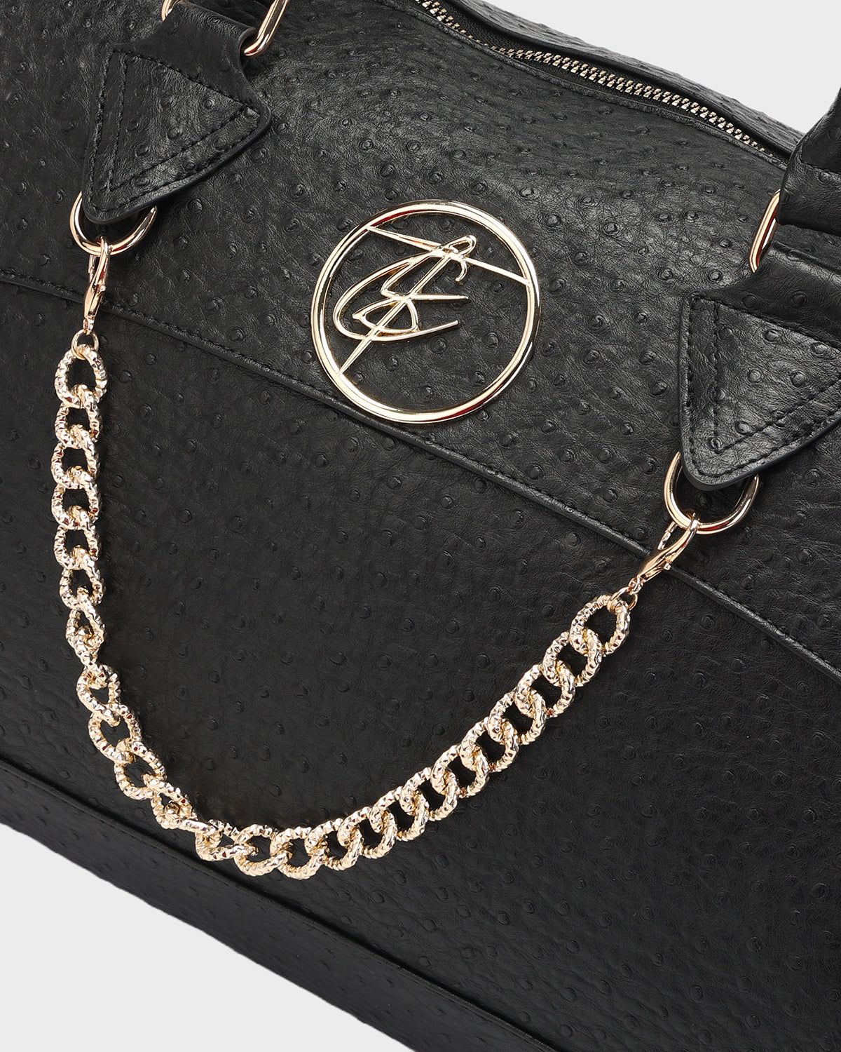 Rock Chic Duffle Bag in Black