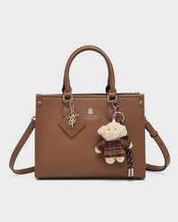 Fuzzy Dog Key Chain / Brown