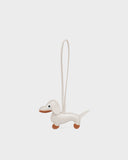 Dog Bag Charm in White
