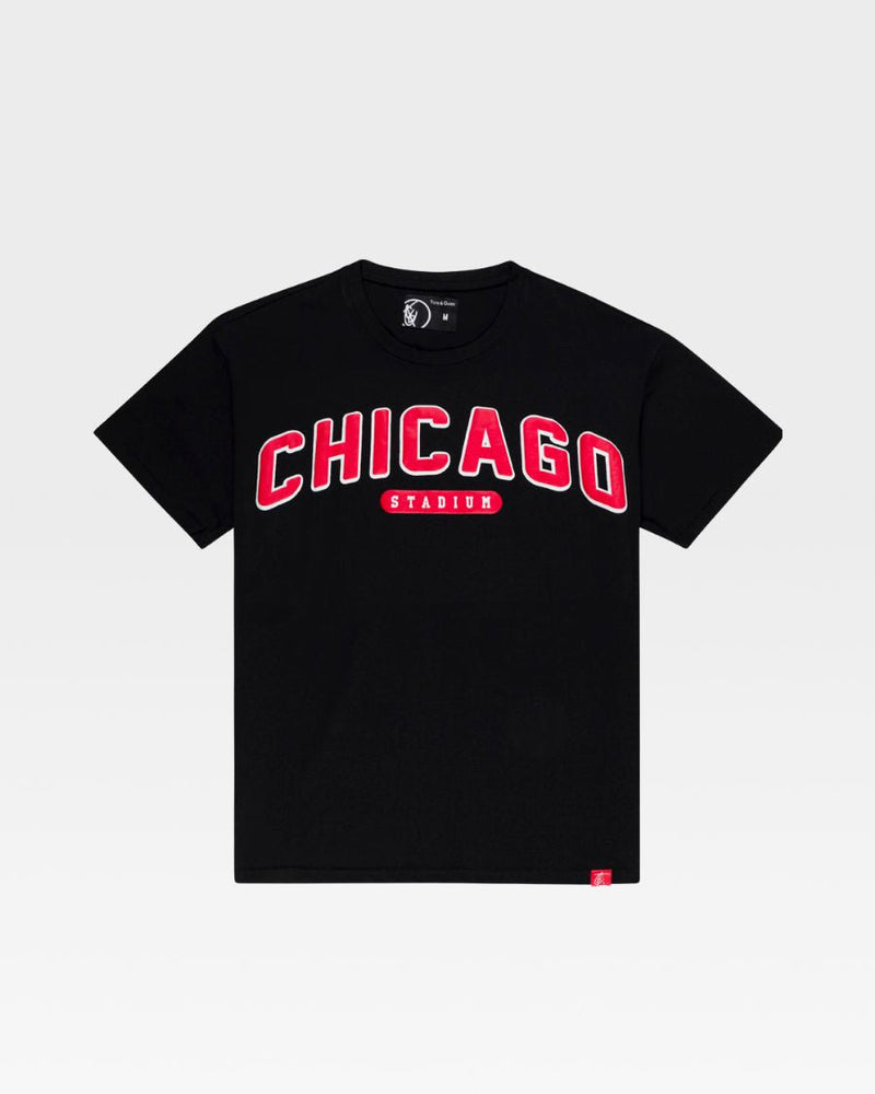 Black and Red Chicago T Shirt BULLS