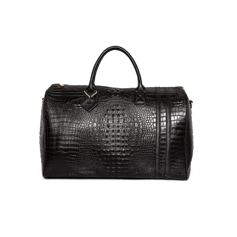 Crocodile duffle bag sales