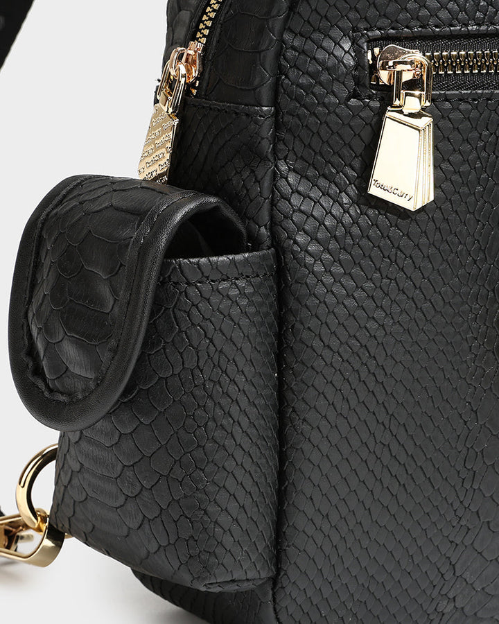 Apollo 1 Tear Drop Crossbody Bag in Black