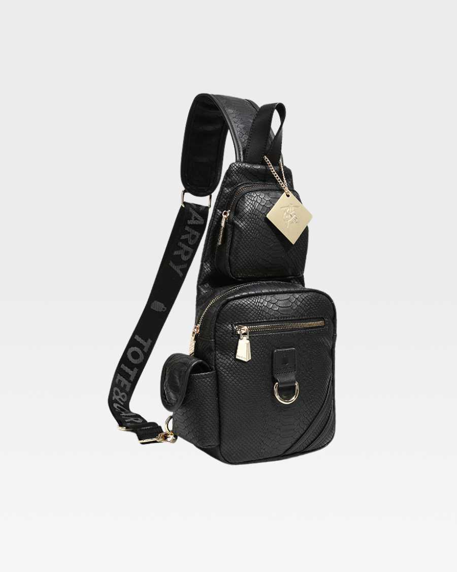 Apollo 1 Tear Drop Crossbody Bag in Black