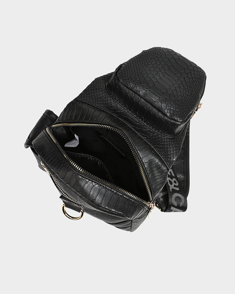 Apollo 1 Tear Drop Crossbody Bag in Black