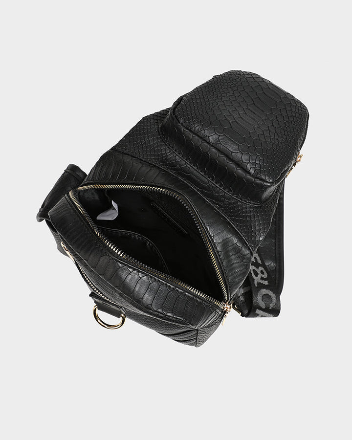 Apollo 1 Tear Drop Crossbody Bag in Black