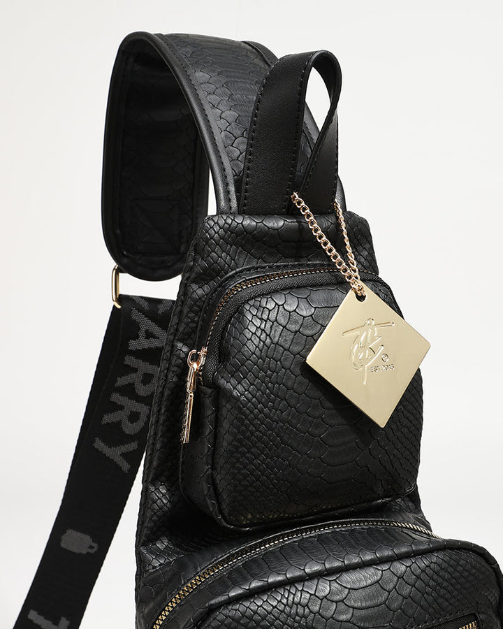 Apollo 1 Tear Drop Crossbody Bag in Black