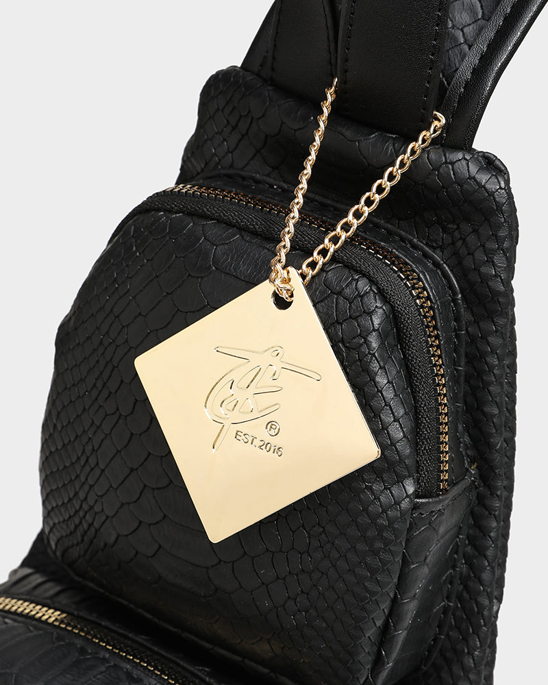 Apollo 1 Tear Drop Crossbody Bag in Black