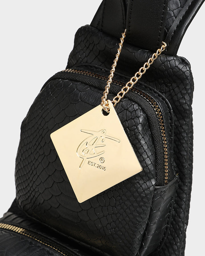 Apollo 1 Tear Drop Crossbody Bag in Black