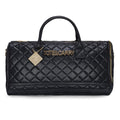 Black Quilted Duffle Bag