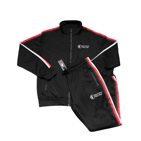 Black & Red First Class Full Zip Track Suit