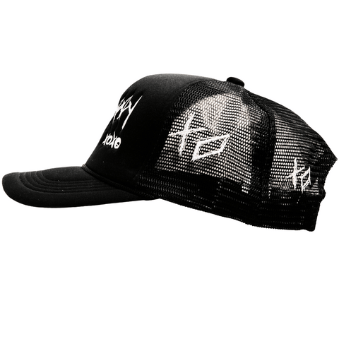 Black Tote&Carry XO Design Trucker Hat