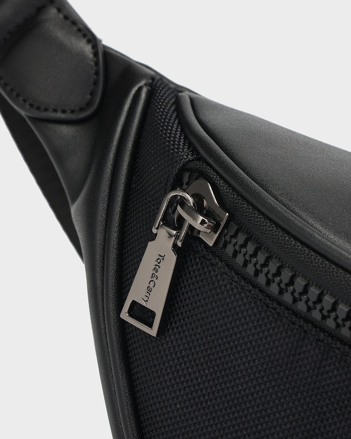 Blackout Nylon Fanny Pack in Black