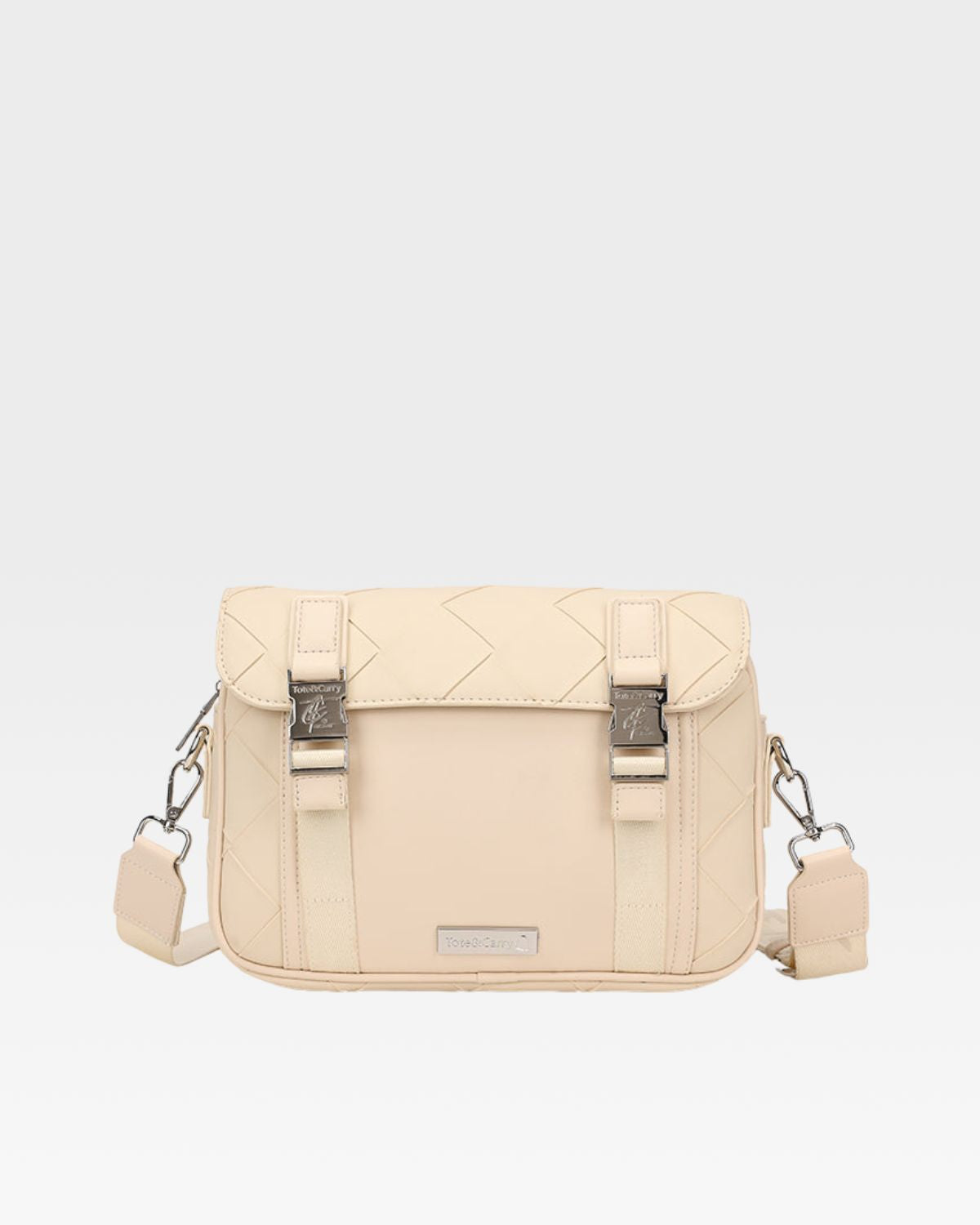 Bodega Clean Cut Messenger Bag in Beige