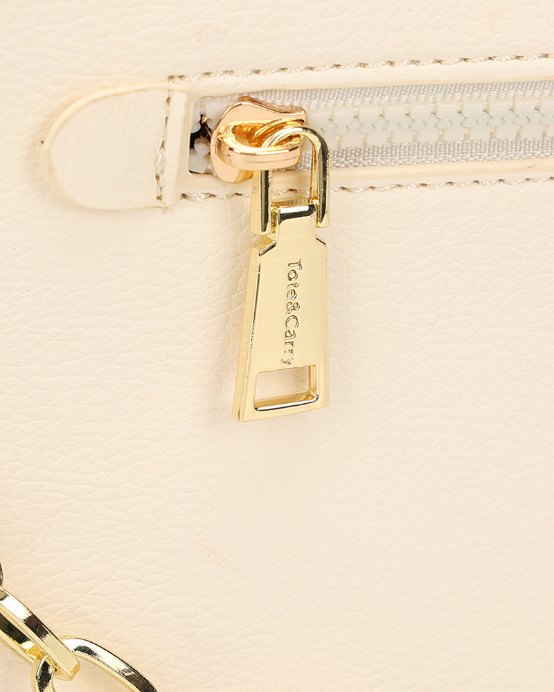 Bodega Crossbody Sling Bag in Beige