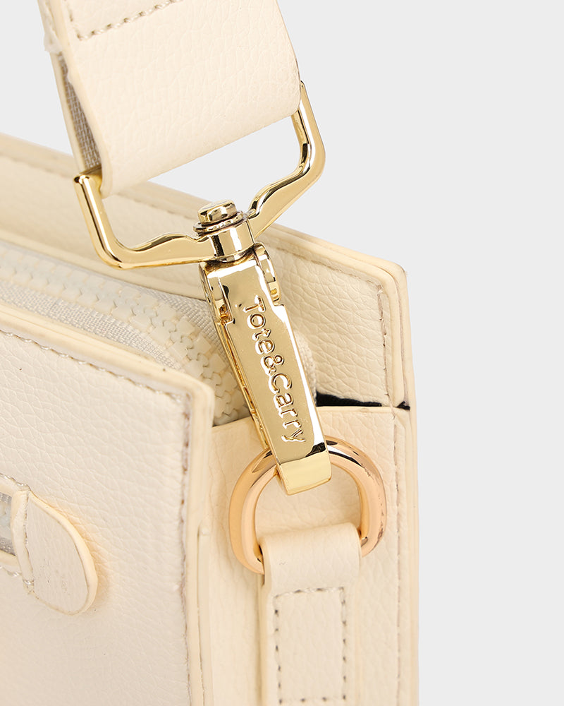 Bodega Crossbody Sling Bag in Beige