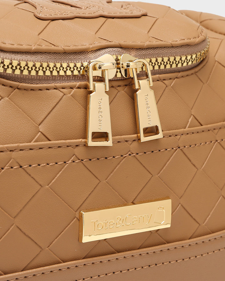 Bodega Toiletry Bag in Caramel