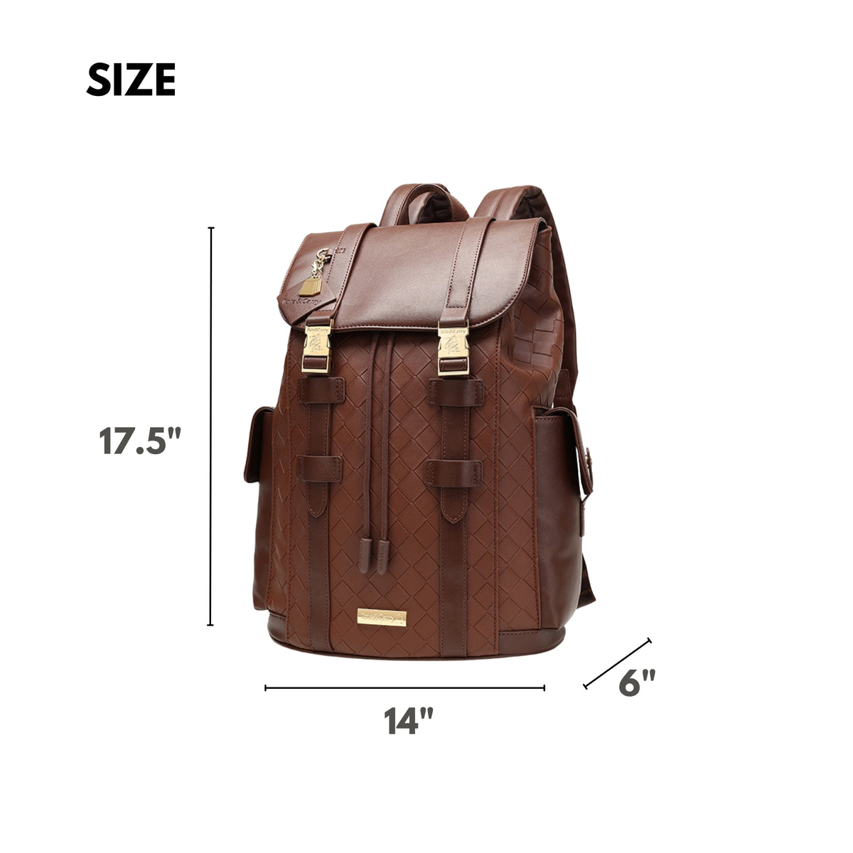Tote&Carry Bodega Explorer Backpack in Brown — material detail
