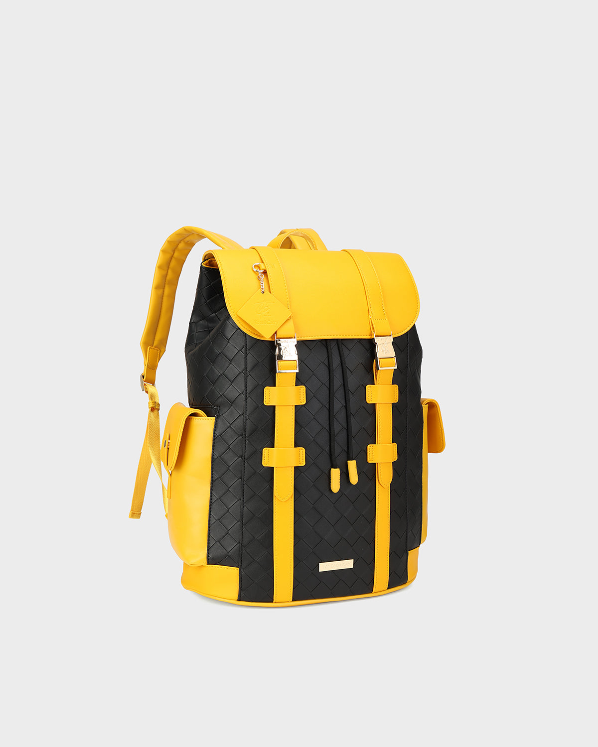 Bodega Explorer Backpack in Black & Yellow V2
