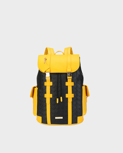 Bodega Explorer Backpack in Black & Yellow V2