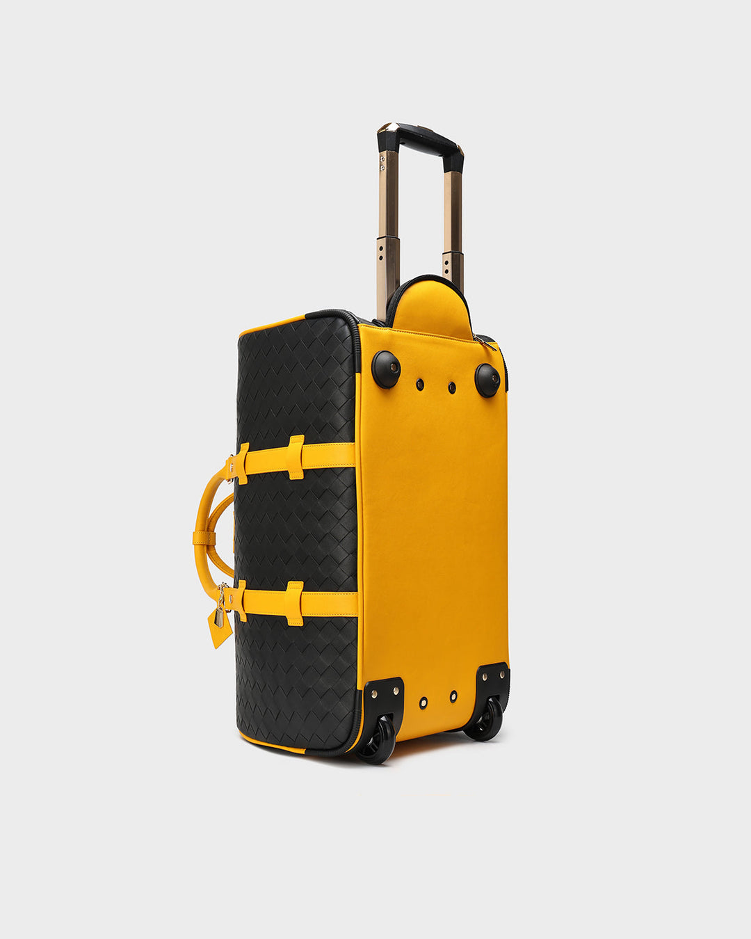 Bodega Rolling Travel Set in Black & Yellow