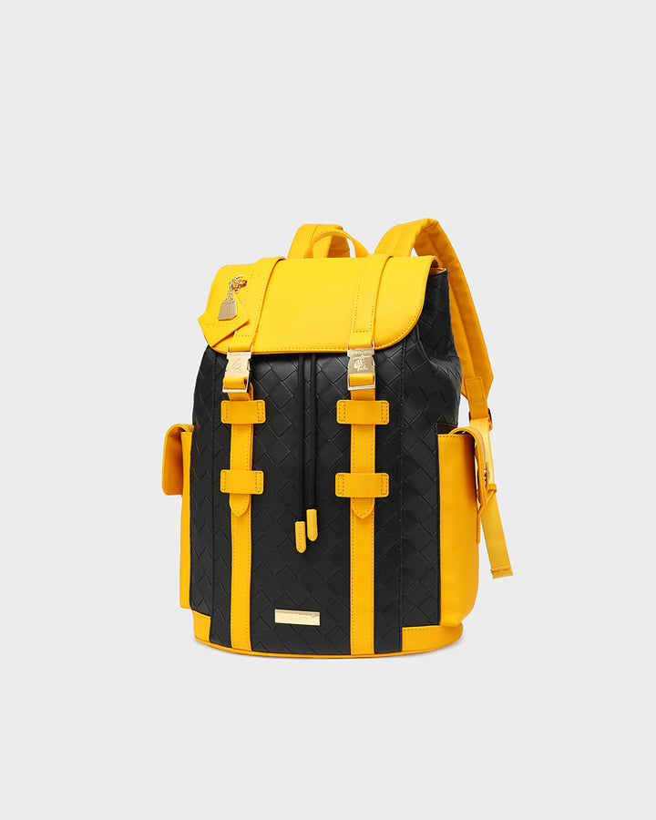 Bodega Rolling Travel Set in Black & Yellow