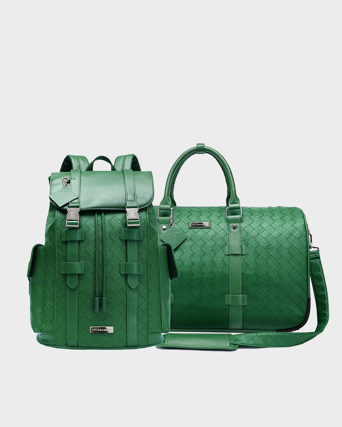 Bodega Explorer Rolling Duffle Set in Green
