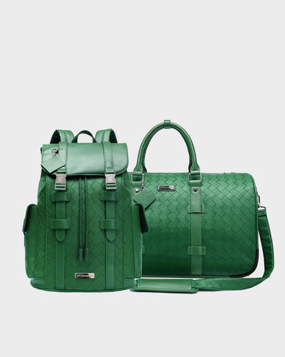 Bodega Explorer Rolling Duffle Set in Green